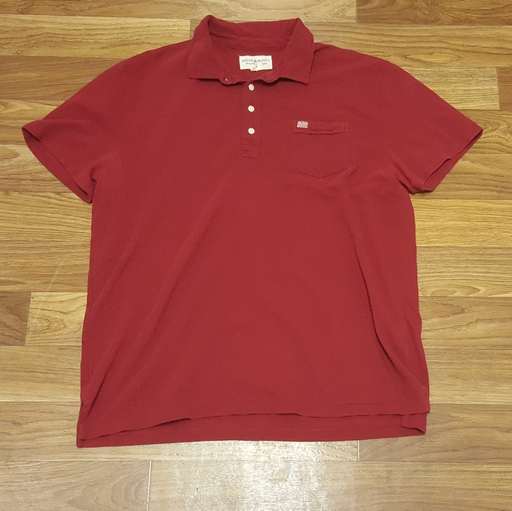 Denim & Supply Polo Red  XL Ralph Lauren RL Flag